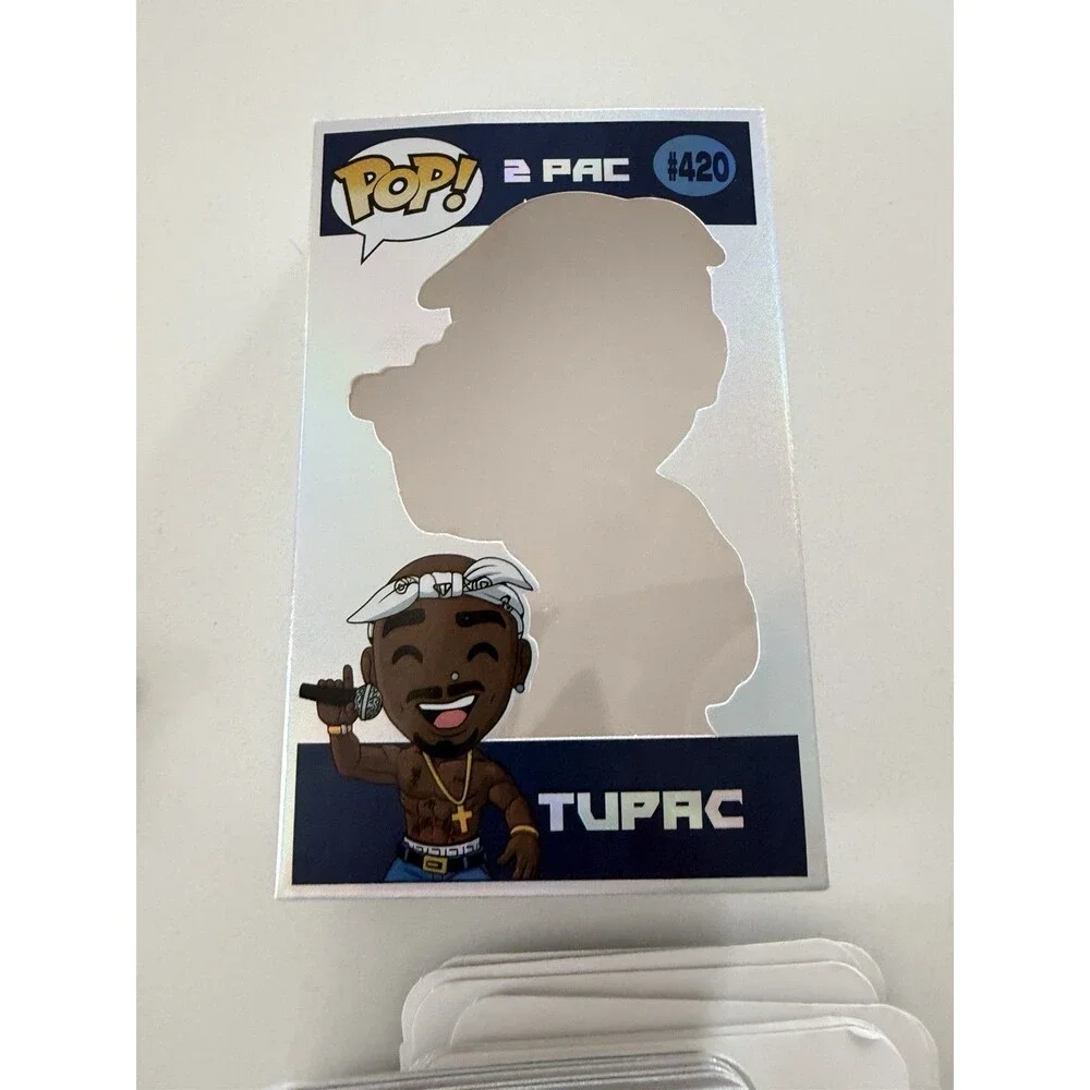 Pop 2PAC Tupac Doll Figure Collectible Custom Mylar Zipper Bags & box 50pack